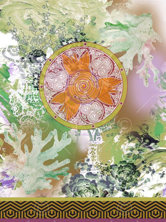 古典花纹印花华亿平台图片