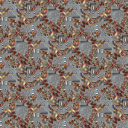 复古印花华亿平台图片