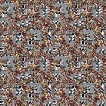 复古印花华亿平台图片