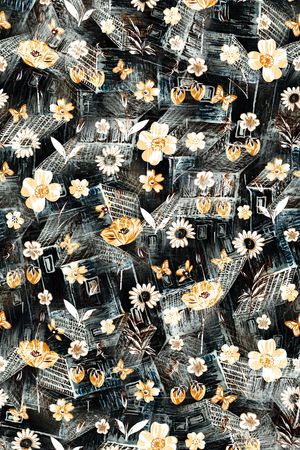 抽象印花华亿平台图片