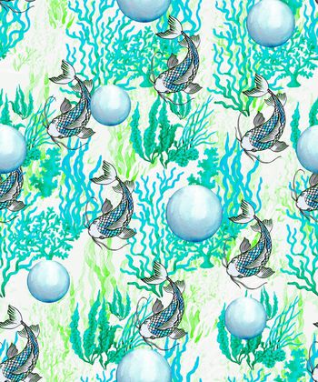 1145283-清新海洋鱼儿水泡