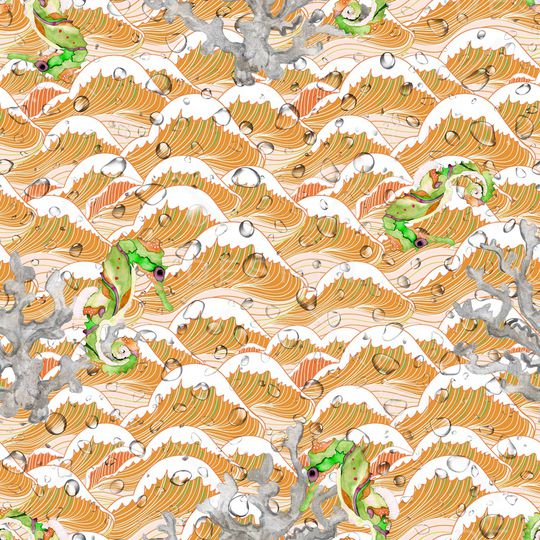 珊瑚印花华亿平台图片