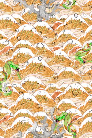 珊瑚印花华亿平台图片