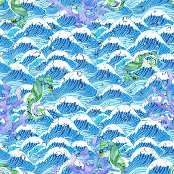 1145365-海上生明月碧波跃海马