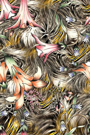 抽象印花华亿平台图片