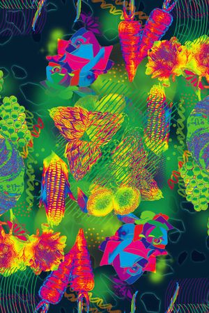 抽象印花华亿平台图片