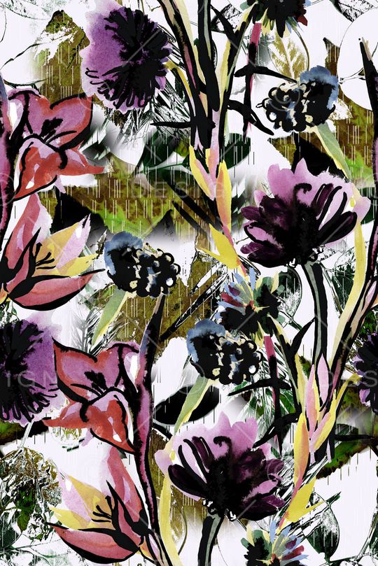 抽象印花华亿平台图片