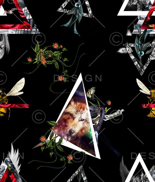 抽象印花华亿平台图片