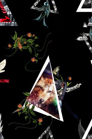 抽象印花华亿平台图片