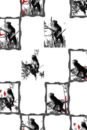 抽象印花华亿平台图片