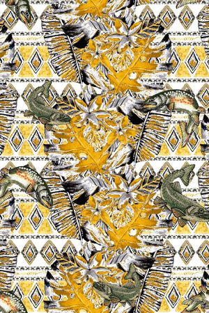 抽象印花华亿平台图片