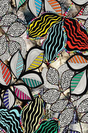 抽象印花华亿平台图片