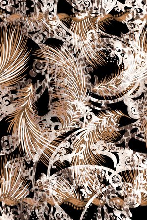 抽象印花华亿平台图片