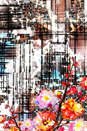 抽象印花华亿平台图片