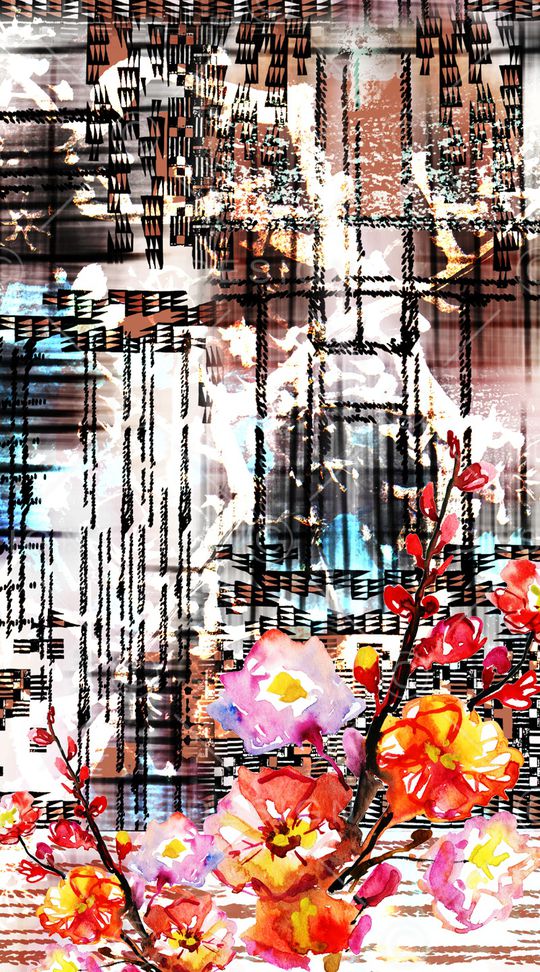 抽象印花华亿平台图片