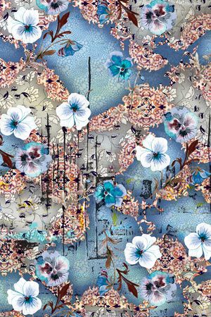 抽象印花华亿平台图片