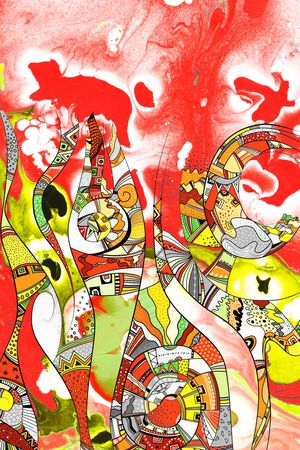 线条印花华亿平台图片