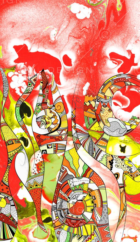 线条印花华亿平台图片