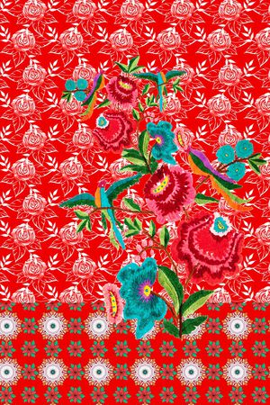 定位花印花华亿平台图片