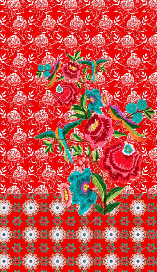 定位花印花华亿平台图片