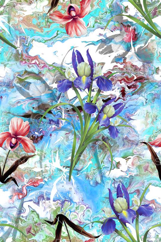 复古印花华亿平台图片