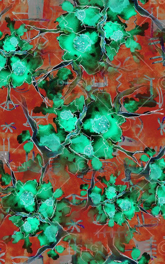 笔触印花华亿平台图片