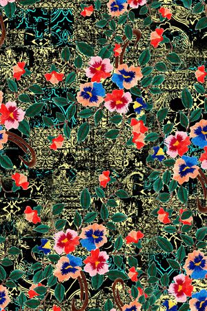 笔触印花华亿平台图片