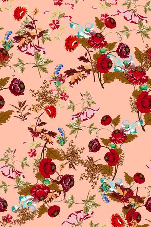 小碎花印花华亿平台图片