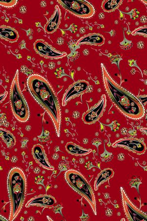 佩斯利印花华亿平台图片