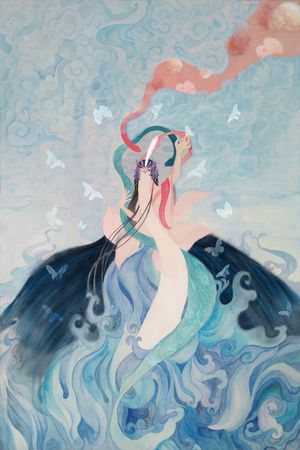 人物印花华亿平台图片