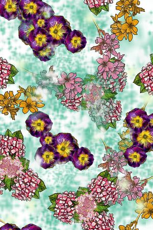 抽象印花华亿平台图片