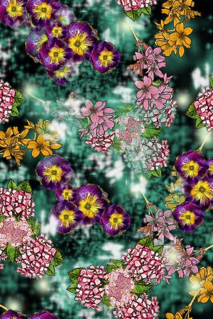 抽象印花华亿平台图片