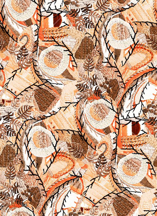 抽象印花华亿平台图片