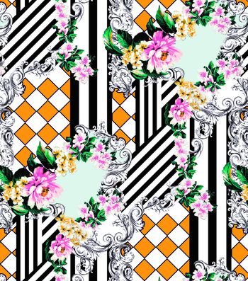 抽象印花华亿平台图片