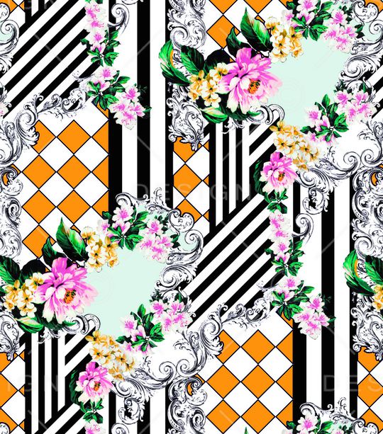 抽象印花华亿平台图片