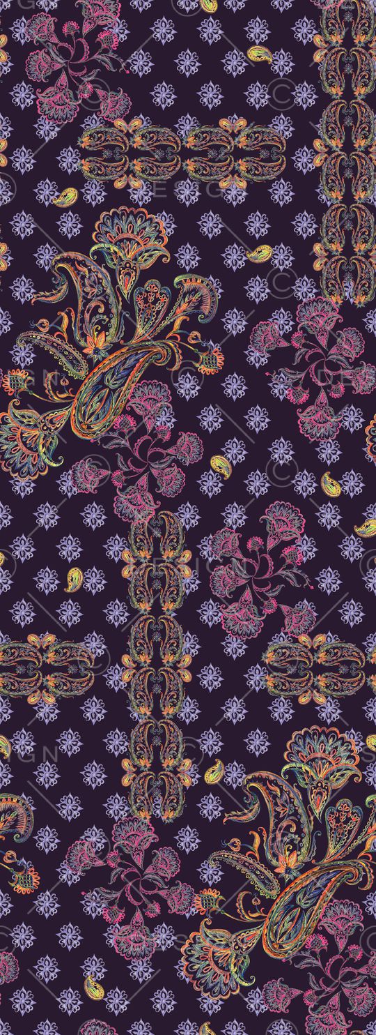 佩斯利印花华亿平台图片