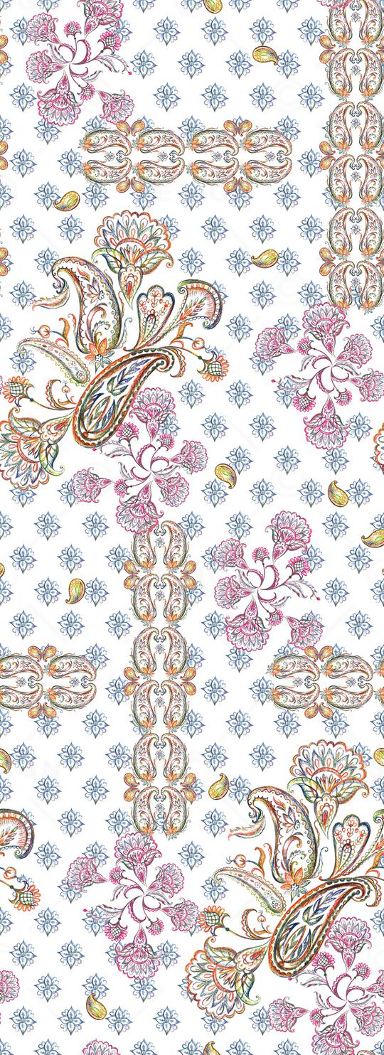 佩斯利印花华亿平台图片