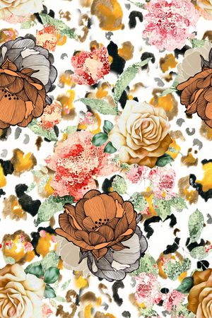 抽象印花华亿平台图片