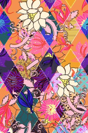 植物印花华亿平台图片