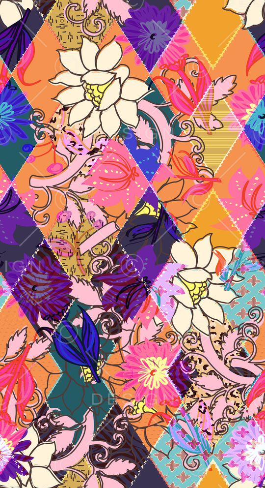 植物印花华亿平台图片