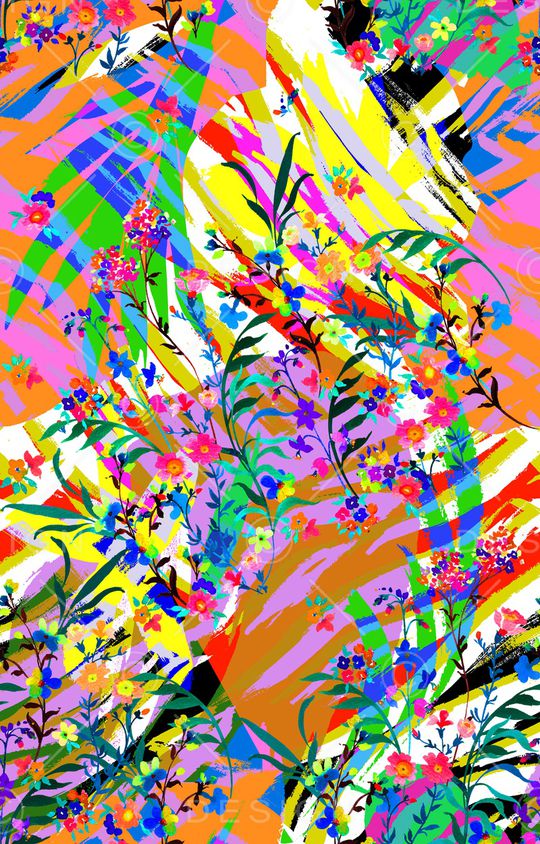 植物印花华亿平台图片