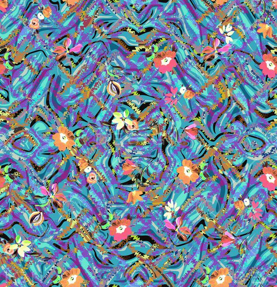 抽象印花华亿平台图片