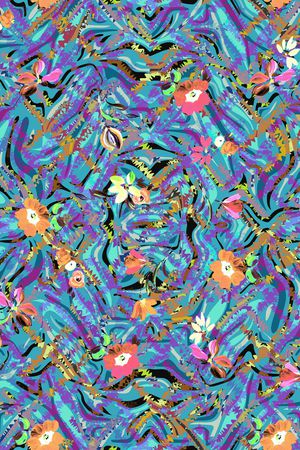 抽象印花华亿平台图片