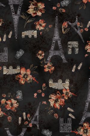 水彩花卉印花华亿平台图片