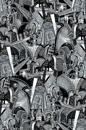 复古印花华亿平台图片