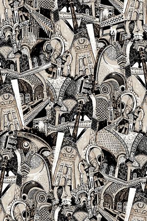 复古印花华亿平台图片