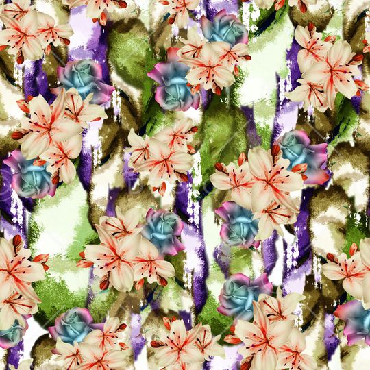 大牌风印花华亿平台图片