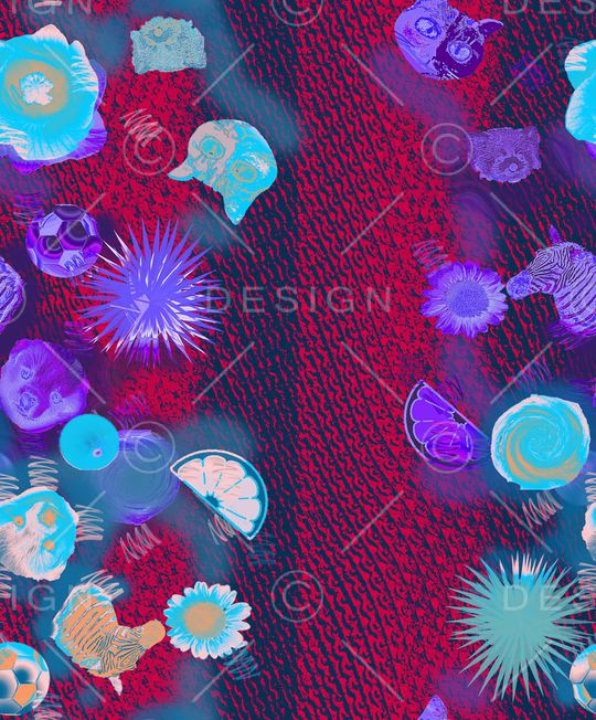 抽象印花华亿平台图片