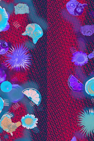 抽象印花华亿平台图片