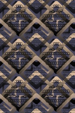 菱形印花华亿平台图片